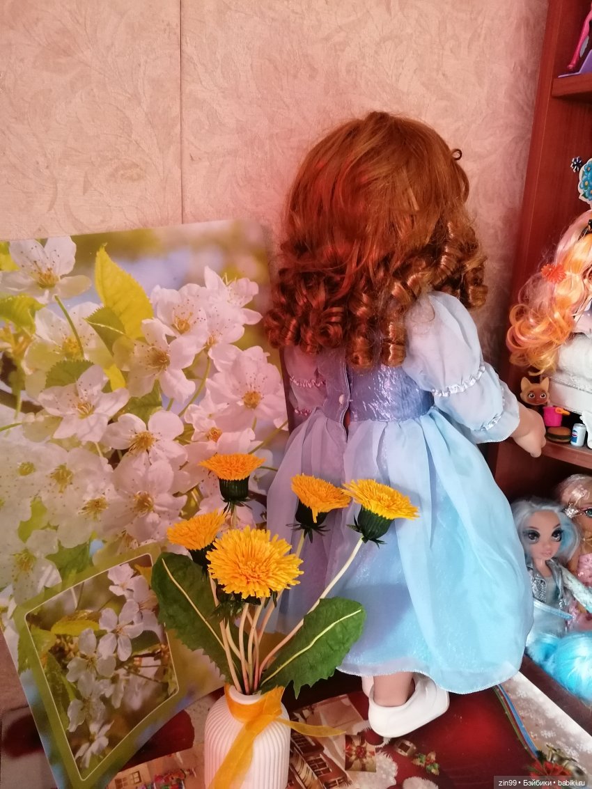 Девочка и одуванчики — Коллекционные куклы разных авторов (Разное): редкие бренды