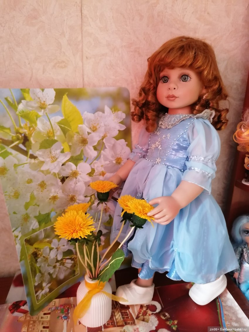 Девочка и одуванчики — Коллекционные куклы разных авторов (Разное): редкие бренды