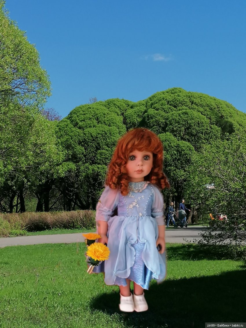 Девочка и одуванчики — Коллекционные куклы разных авторов (Разное): редкие бренды