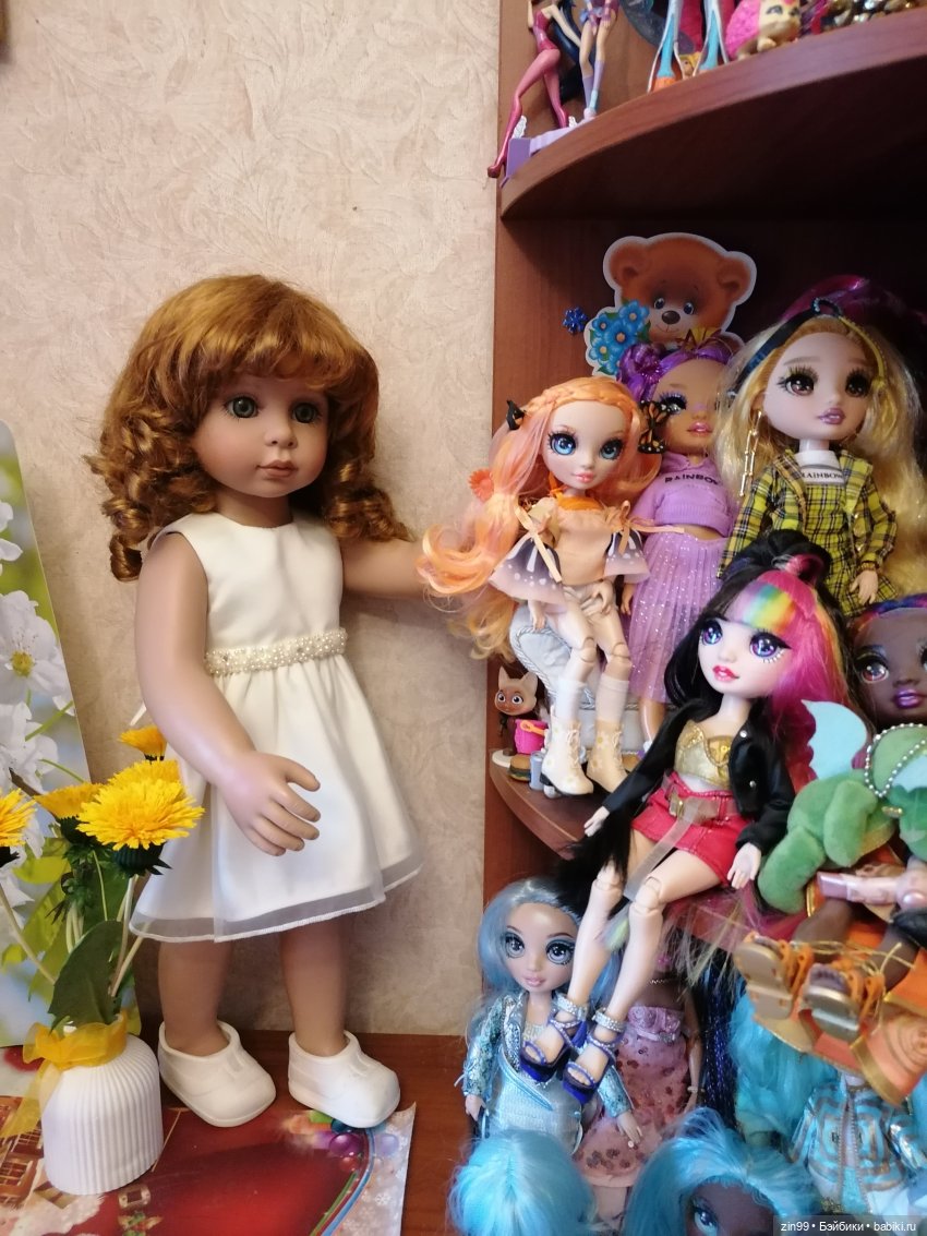 Девочка и одуванчики — Коллекционные куклы разных авторов (Разное): редкие бренды