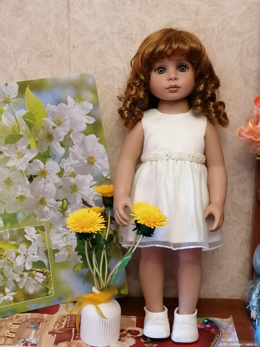 Девочка и одуванчики — Коллекционные куклы разных авторов (Разное): редкие бренды