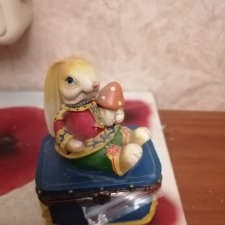 Зайчик шкатулка, винтаж