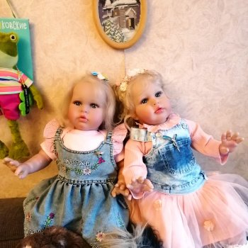 Две одинаковые, двойняшки.