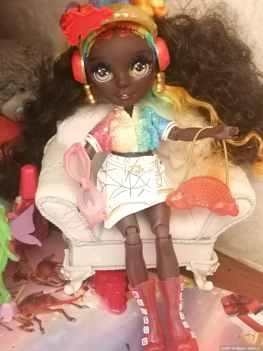 Кукла Rainbow High Creative Crystals Ирис-Iris Bow | Бэйбики Кукла Rainbow High Creative Crystals Ирис-Iris Bow