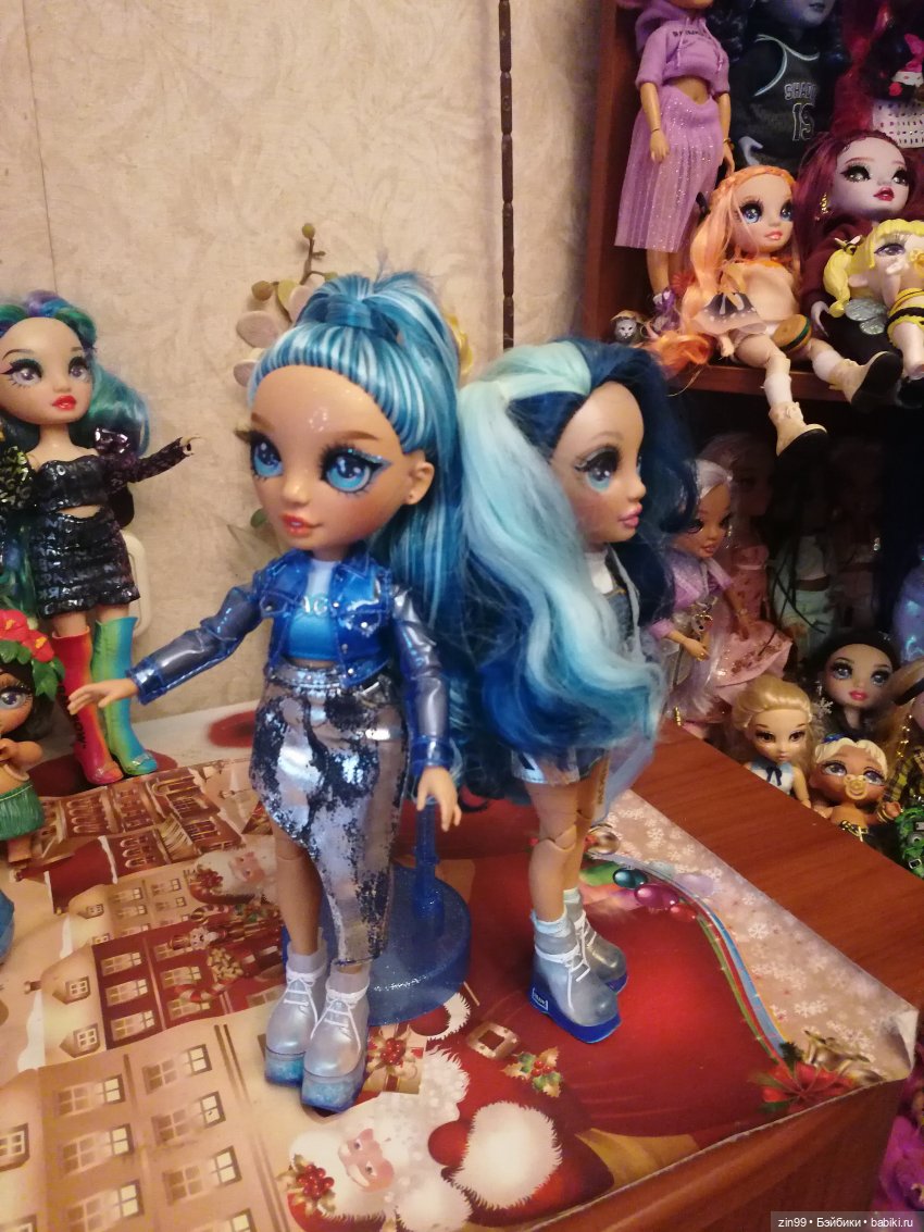 Две Rainbow High голубые, синие (фото 4)
