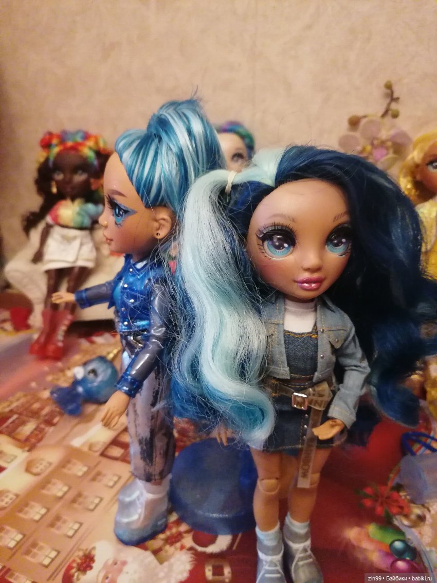 Две Rainbow High голубые, синие (фото 5)