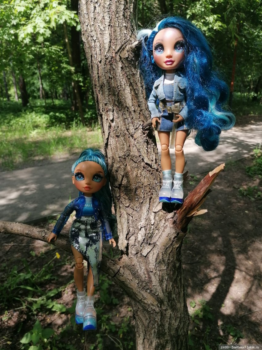 Две Rainbow High голубые, синие