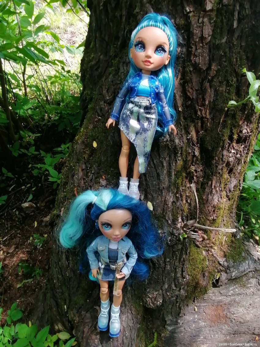 Две Rainbow High голубые, синие