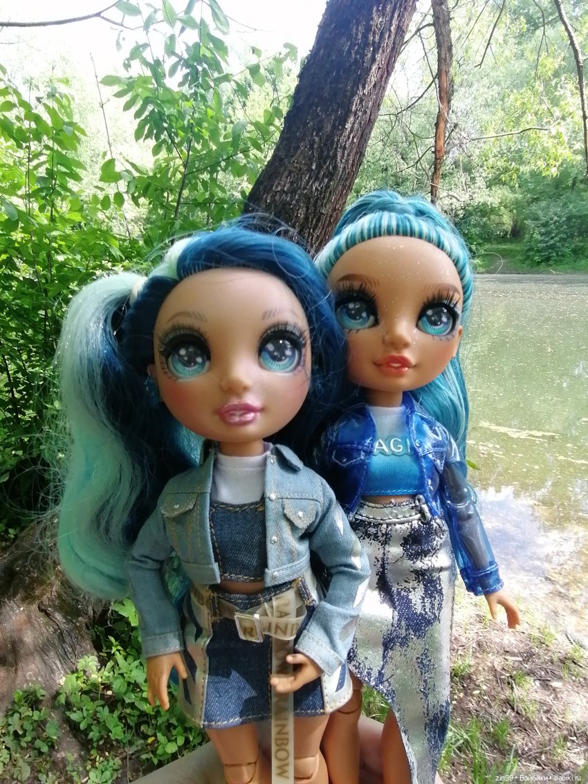 Две Rainbow High голубые, синие