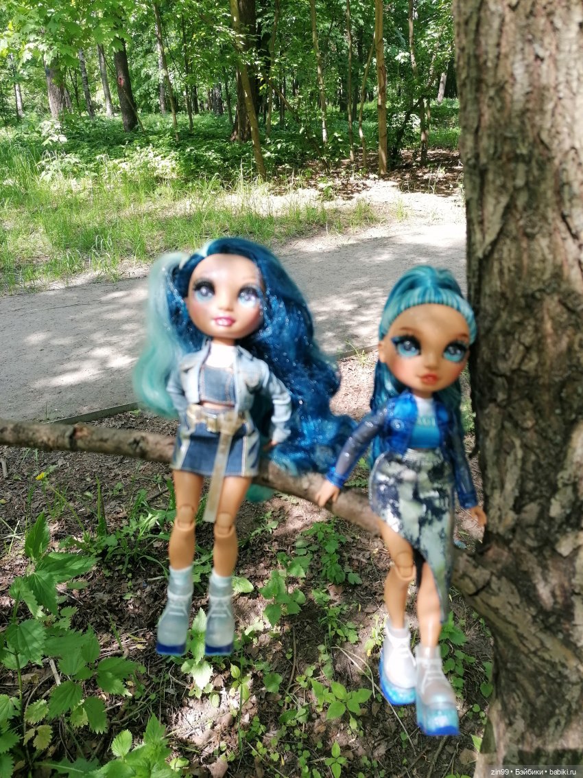 Две Rainbow High голубые, синие