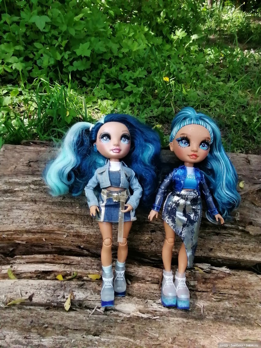 Две Rainbow High голубые, синие