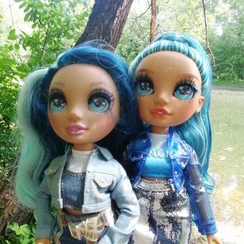 Две Rainbow High  голубые, синие