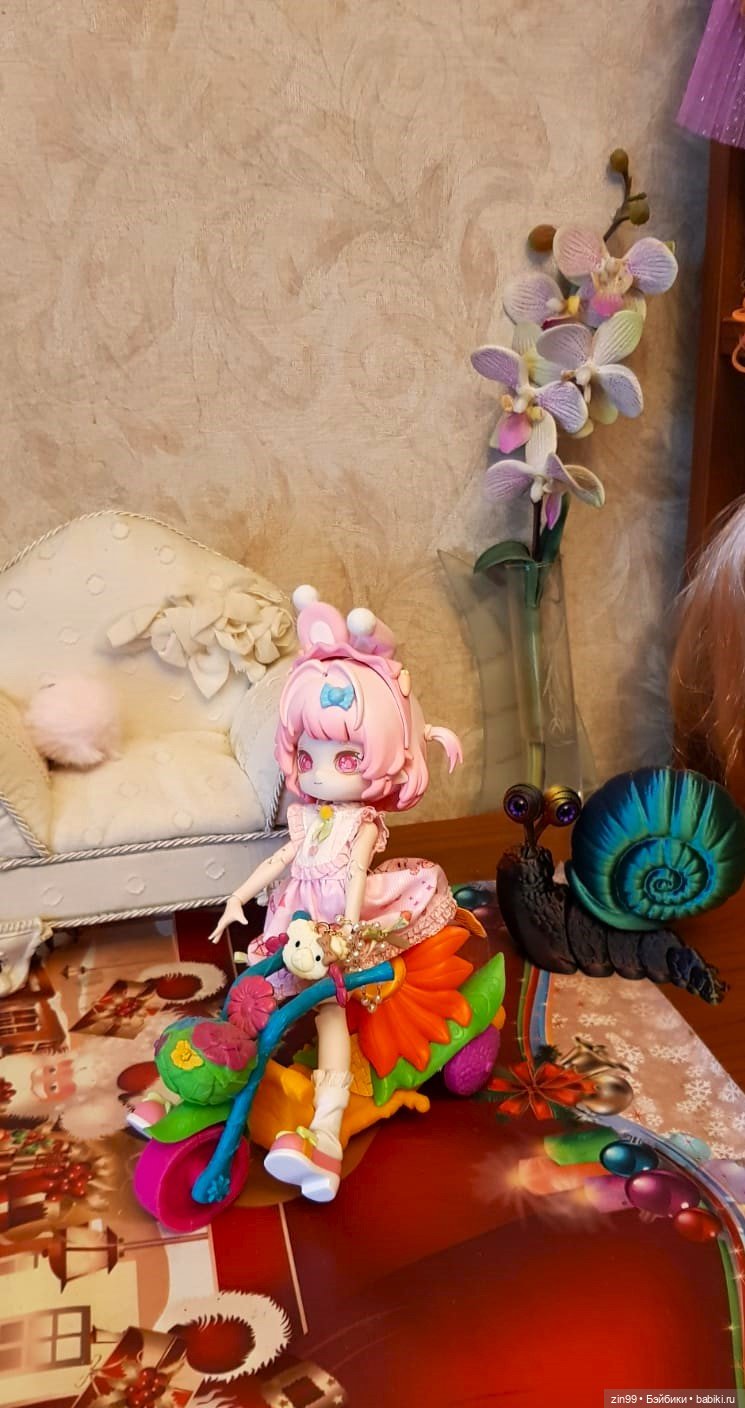 Electronic Cute Pet 1/12 BJD шарнирные Улитка и Кошка и Зайка рисовые истории