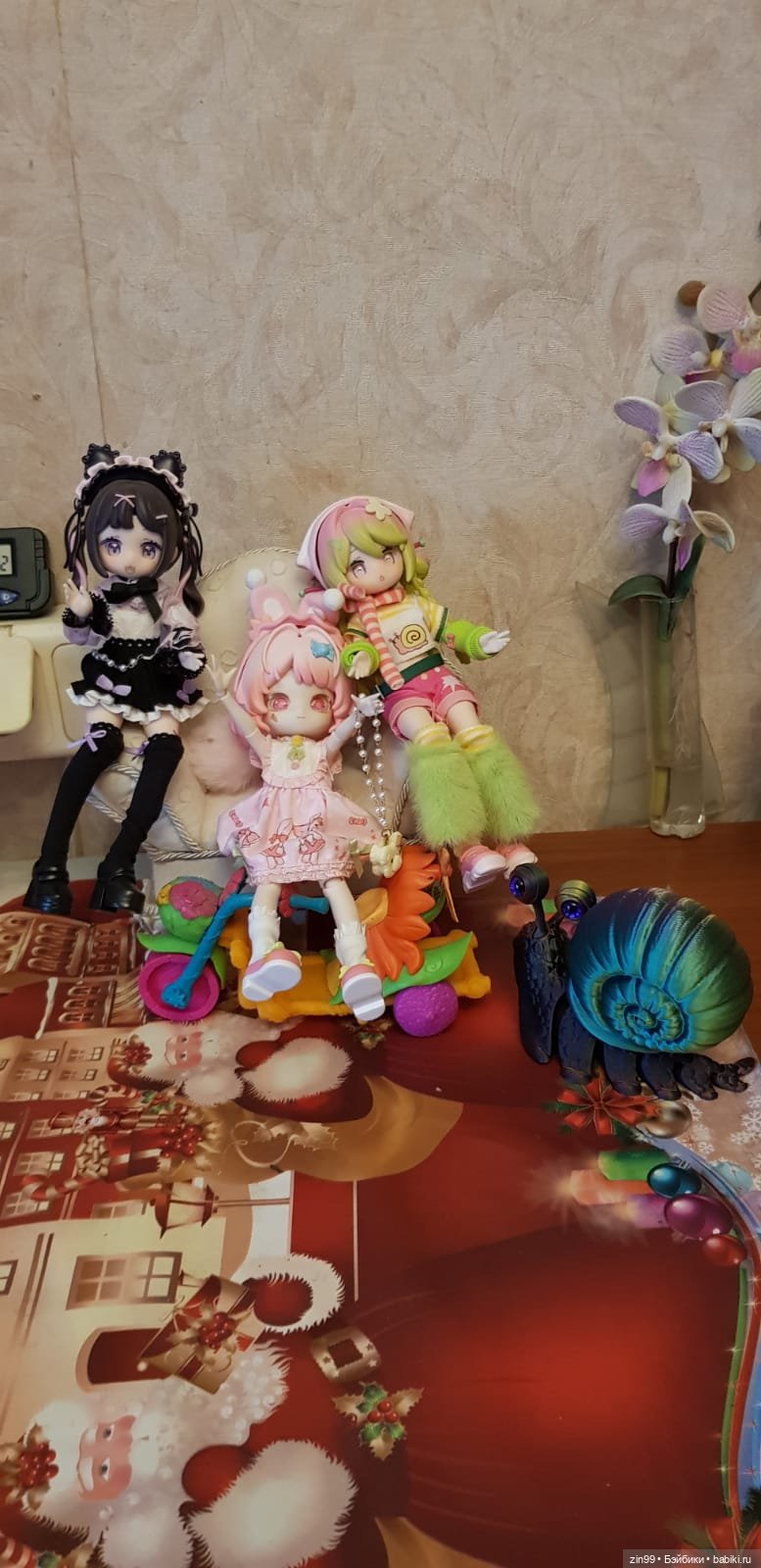 Electronic Cute Pet 1/12 BJD шарнирные Улитка и Кошка и Зайка рисовые истории (фото 10)