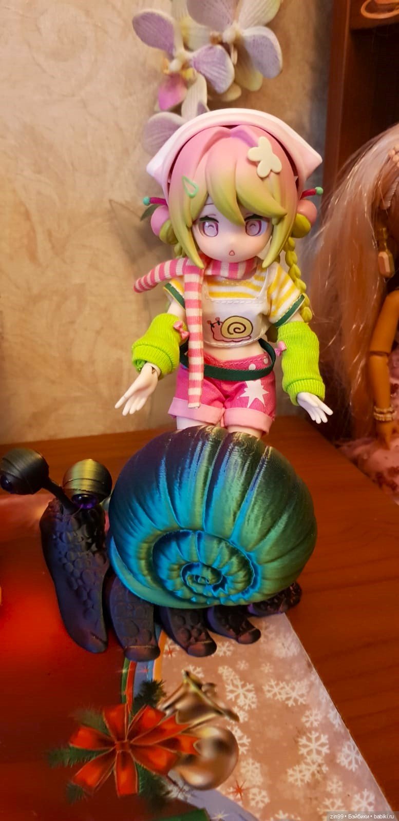 Electronic Cute Pet 1/12 BJD шарнирные Улитка и Кошка и Зайка рисовые истории
