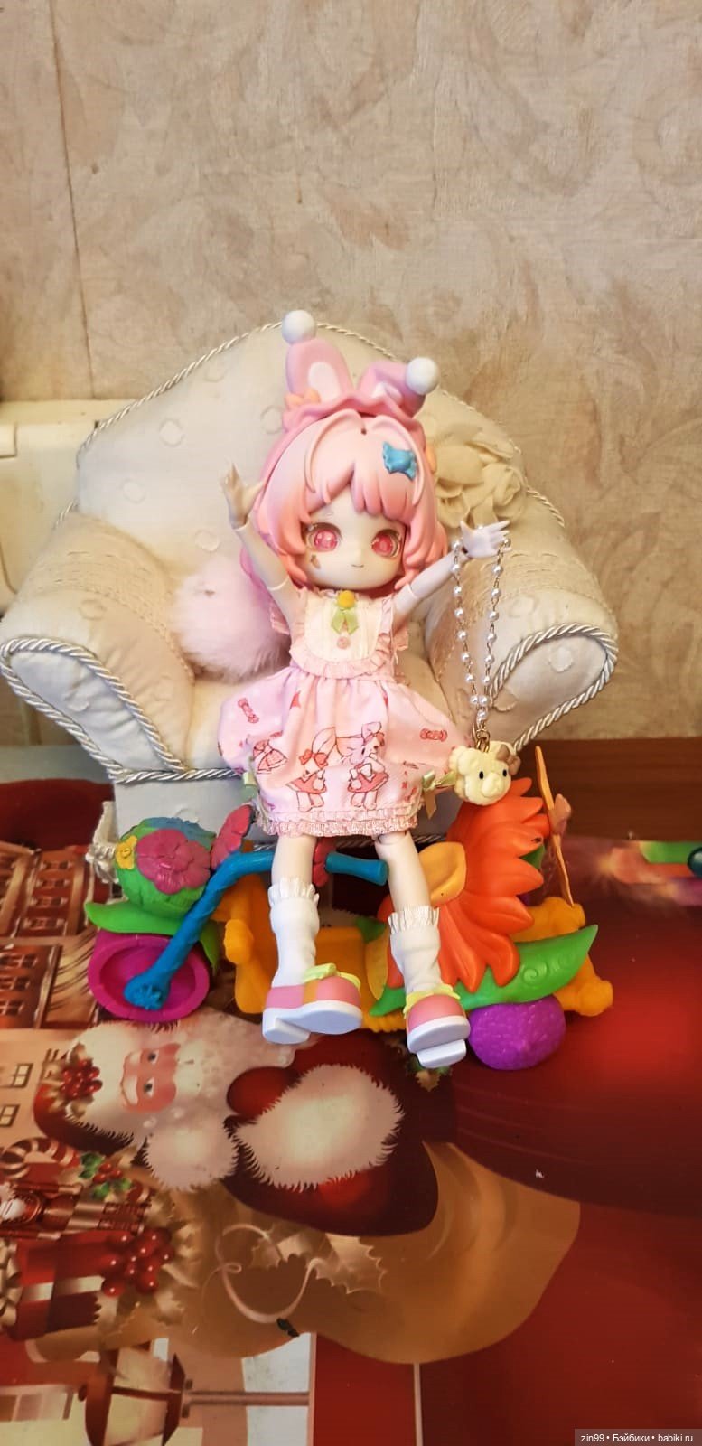 Electronic Cute Pet 1/12 BJD шарнирные Улитка и Кошка и Зайка рисовые истории (фото 5)
