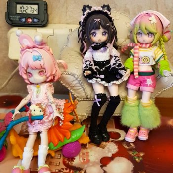 Electronic Cute Pet 1/12 BJD шарнирные Улитка и Кошка и Зайка рисовые истории