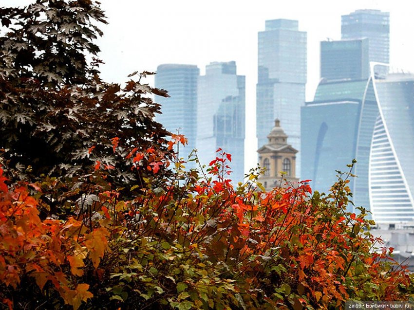 Московская осень и девочка