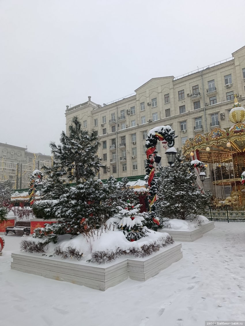 Снежная прогулка по Москве