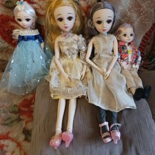 Куклы шарнирные всего 4