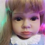 Игровой реборн, кукла почти прямые ноги.