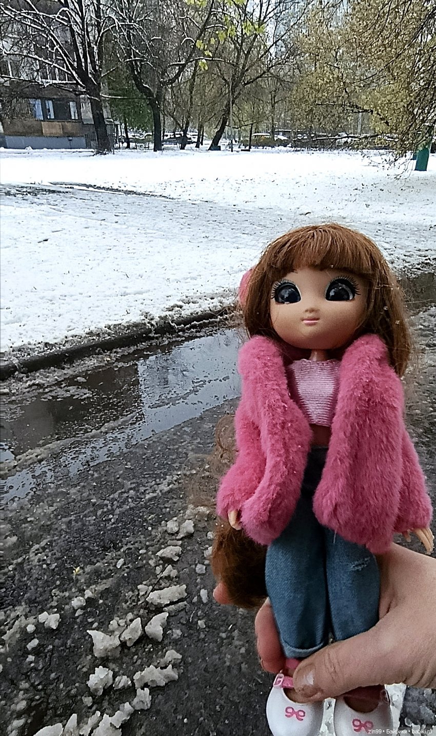 Снег в апреле повалены деревья