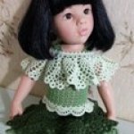 Этакое "милитари с кружевами". Наряды на кукол Готц