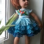 Новое платье для куклы (ГОТЦ) или В начале зимы - лето!!!