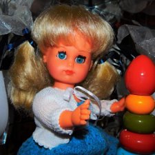Милая и красивая винтажная,немецкая куколка HV (Ханс Фольк)из 70-х.Полностью резиновая.Редкая.