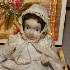 Антикварная,немецкая,карманная куколка -18 см. -очень трогательная .Доставка. Антикварная,немецкая,карманная куколка -18 см. -очень трогательная .Доставка.