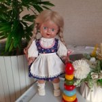 Винтажная малышка, немецкая кукла Черепашка -schildkrot -31 см.
