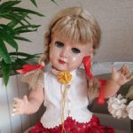 Красивейшая,антикварная,немецкая кукла 50-х годов .