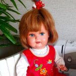 Антикварная кукла 50-х годов Черепашечка(Schildkrot) .Красавица с зубками