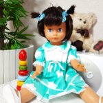 Большая, 50 см, в новом состоянии, кукла ГДР .