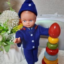 Редкая, винтажная куколка AH/G -ГДР 70-х годов. Новая в упаковке ( Наверное это адмирал)