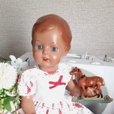 Винтажная,немецкая кукла  Schildkrot. 46 см.  новая