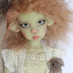 OOAK Kaye Wiggs Green Laryssa elf - Зеленая Лариса эльф в единственном экземпляре.