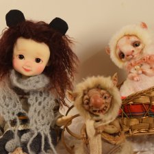 Новогодние открытки с Мишкой (Pepper Annie от Nikki Britt)