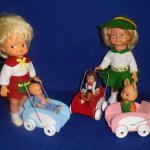 Коляска для кукол-пупсиков СССР и ГДР