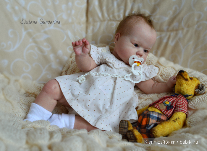 Ещё одна реалистичная малышка реборн Crystal из моей маленькой мастерской