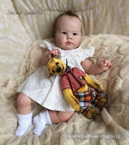 Ещё одна реалистичная малышка реборн Crystal из моей маленькой мастерской (фото 10)