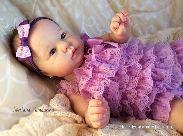 Ещё одна реалистичная малышка реборн Crystal из моей маленькой мастерской