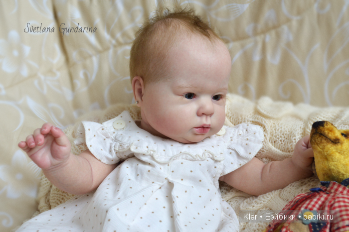 Ещё одна реалистичная малышка реборн Crystal из моей маленькой мастерской