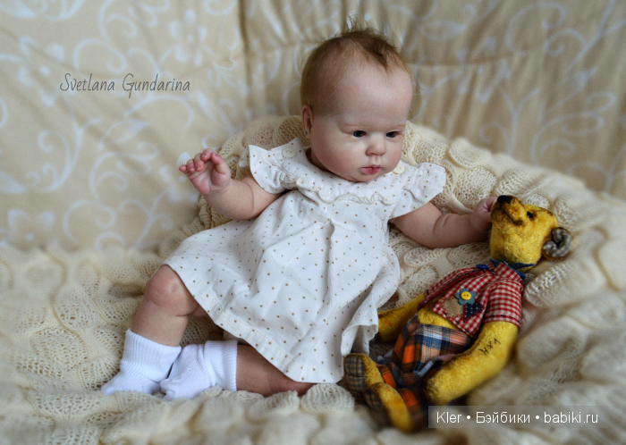 Ещё одна реалистичная малышка реборн Crystal из моей маленькой мастерской