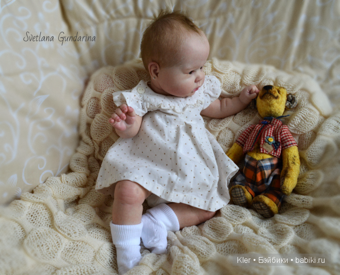 Ещё одна реалистичная малышка реборн Crystal из моей маленькой мастерской