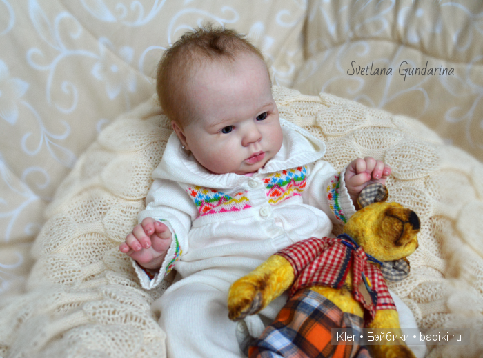 Ещё одна реалистичная малышка реборн Crystal из моей маленькой мастерской