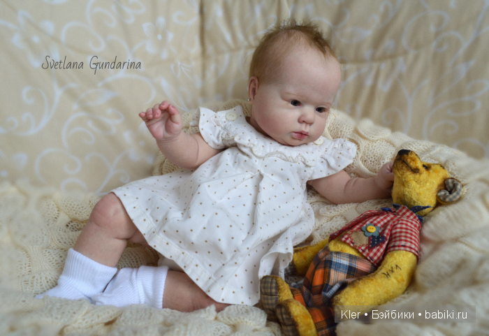 Ещё одна реалистичная малышка реборн Crystal из моей маленькой мастерской