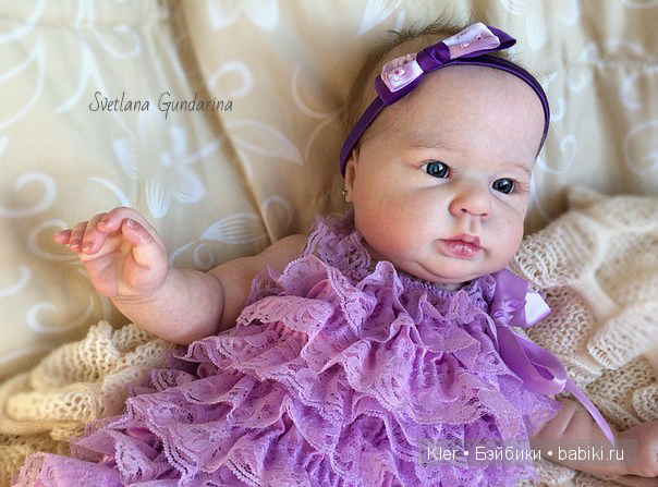 Ещё одна реалистичная малышка реборн Crystal из моей маленькой мастерской