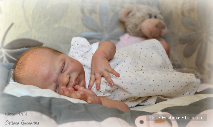 Реалистичная малышка Miracle, из маленькой мастерской Светланы Гундариной-Kler