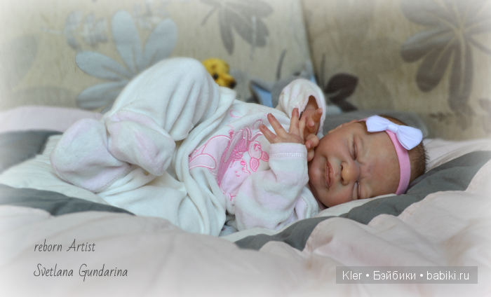 Реалистичная малышка Miracle, из маленькой мастерской Светланы Гундариной-Kler